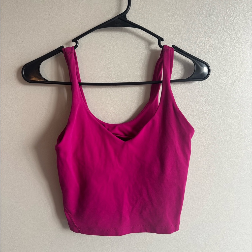 lululemon athletica Fuchsia Crop Top